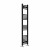 Black Curved Heated Towel Rail 1400x300 mm Benessere by Dolce