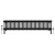 Black Quadruple Cast Iron Designer Radiator 300x1460mm Vitale by Dolce