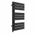 Flat Panel Designer Towel Radiator 824mm x 500mm Black with manual heating element Tiziano By Dolce