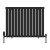 Black Double Oval Panel Designer Radiator 600x767mm - Altea by Dolce