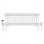 White Quadruple Cast Iron Designer Radiator 300x830mm Vitale by Dolce
