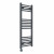 Curved Heated Towel Rail 1000x400mm Anthracite with Button Screen Thermostatic Heating element Nebbia By Dolce