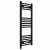 Curved Heated Towel Rail 1000x400mm Black with manual heating element Nebbia By Dolce