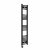 Curved Heated Towel Rail 1400x300mm Black with Touch Screen Thermostatic Heating element Nebbia By Dolce