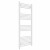 Straight Heated Towel Rail 1400x600mm White with manual heating element Masaccio By Dolce