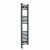 Curved Heated Towel Rail 1200x300mm Anthracite with WIFI Button Screen Thermostatic Heating element Nebbia By Dolce