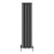Black Double Oval Panel Designer Radiator 1600x354mm - Altea by Dolce