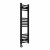 Straight Heated Towel Rail 1000x300mm Black with Button Screen Thermostatic Heating element Masaccio By Dolce