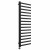 Rectangle Designer Towel Radiator 1600mm x 600mm Black with Touch Screen Thermostatic Heating element Masaccio By Dolce