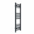 Straight Heated Towel Rail 1000x300mm Anthracite with manual heating element Masaccio By Dolce