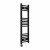 Curved Heated Towel Rail 1000x300mm Black with WIFI Button Screen Thermostatic Heating element Nebbia By Dolce