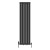 Black Single Flat Panel Designer Radiator 1600x408mm - Aurora by Dolce