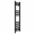Straight Heated Towel Rail 1200x300mm Black with manual heating element Masaccio By Dolce