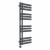 D shape Designer Towel Radiator 1200mm x 450mm Anthracite with Touch Screen Thermostatic Heating element Tiziano By Dolce