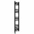 Curved Heated Towel Rail 1400x300mm Black with Button Screen Thermostatic Heating element Nebbia By Dolce
