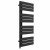 Flat Panel Designer Towel Radiator 1126mm x 500mm Black with manual heating element Tiziano By Dolce