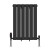 Black Flat Panel Horizontal Designer Radiator Choice of Sizes Aurora by Dolce