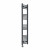 Straight Heated Towel Rail 1400x300mm Anthracite with Touch Screen Thermostatic Heating element Masaccio By Dolce