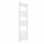 Curved Heated Towel Rail 1600x500mm White with manual heating element Nebbia By Dolce