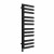 Round Designer Towel Radiator 1200mm x 450mm Black with Button Screen Thermostatic Heating element Tiziano By Dolce