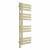 D shape Designer Towel Radiator 1200mm x 450mm Brushed Brass with Touch Screen Thermostatic Heating element Tiziano By Dolce