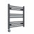 Straight Heated Towel Rail 600x600mm Anthracite with Touch Screen Thermostatic Heating element Masaccio By Dolce