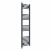 Curved Heated Towel Rail 1400x400mm Anthracite with manual heating element Nebbia By Dolce