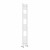 White Curved Heated Towel Rail 1800x300 mm Benessere by Dolce