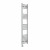 Straight Heated Towel Rail 1400x300mm Chrome with Touch Screen Thermostatic Heating element Masaccio By Dolce