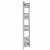 Curved Heated Towel Rail 1400x300mm Chrome with manual heating element Nebbia By Dolce