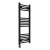 Straight Heated Towel Rail 1000x400mm Black with Button Screen Thermostatic Heating element Masaccio By Dolce