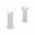 Oval Radiator White Brackets, Floor Mounting with Support Kit Serafino by Venice