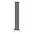 Anthracite Single Oval Panel Designer Radiator 1600x236mm - Altea by Dolce