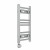 Straight Heated Towel Rail 600x300mm Chrome with Touch Screen Thermostatic Heating element Masaccio By Dolce