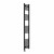 Curved Heated Towel Rail 1800x300mm Black with Touch Screen Thermostatic Heating element Nebbia By Dolce