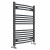Anthracite Curved Heated Towel Rail 800x600 mm Benessere by Dolce