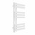 D shape Designer Towel Radiator 800mm x 450mm White with manual heating element Tiziano By Dolce