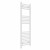 Straight Heated Towel Rail 1200x400mm White with manual heating element Masaccio By Dolce