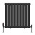 Black Single Flat Panel Designer Radiator 600x612mm - Aurora by Dolce