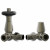 Polished Antique Brass Corner Thermostatic Radiator Valve Set Serafino by Venice
