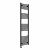 Curved Heated Towel Rail 1800x500mm Black with Touch Screen Thermostatic Heating element Nebbia By Dolce