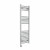 Curved Heated Towel Rail 1200x400mm Chrome with Touch Screen Thermostatic Heating element Nebbia By Dolce