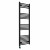 Curved Heated Towel Rail 1400x500mm Black with Button Screen Thermostatic Heating element Nebbia By Dolce