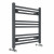 Anthracite Straight Heated Towel Rail 600x600 mm Calda by Dolce