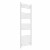 Straight Heated Towel Rail 1600x600mm White with manual heating element Masaccio By Dolce