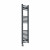 Curved Heated Towel Rail 1200x300mm Anthracite with Touch Screen Thermostatic Heating element Nebbia By Dolce