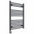 Straight Heated Towel Rail 800x600mm Anthracite with Touch Screen Thermostatic Heating element Masaccio By Dolce