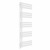 D shape Designer Towel Radiator 1600mm x 600mm White with manual heating element Tiziano By Dolce