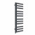 Round Designer Towel Radiator 1200mm x 450mm Anthracite with manual heating element Tiziano By Dolce