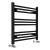 Black Straight Heated Towel Rail 600x600 mm Calda by Dolce